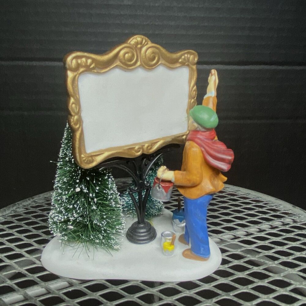 Dept 56 Painting Our Own Village Sign Heritage Village Collection #55501 READ